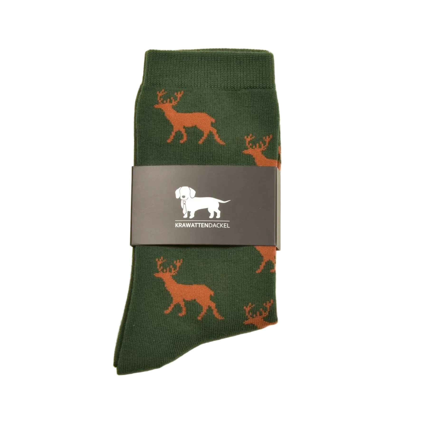 Krawattendackel Socken mit Hirsch - Heidejagd