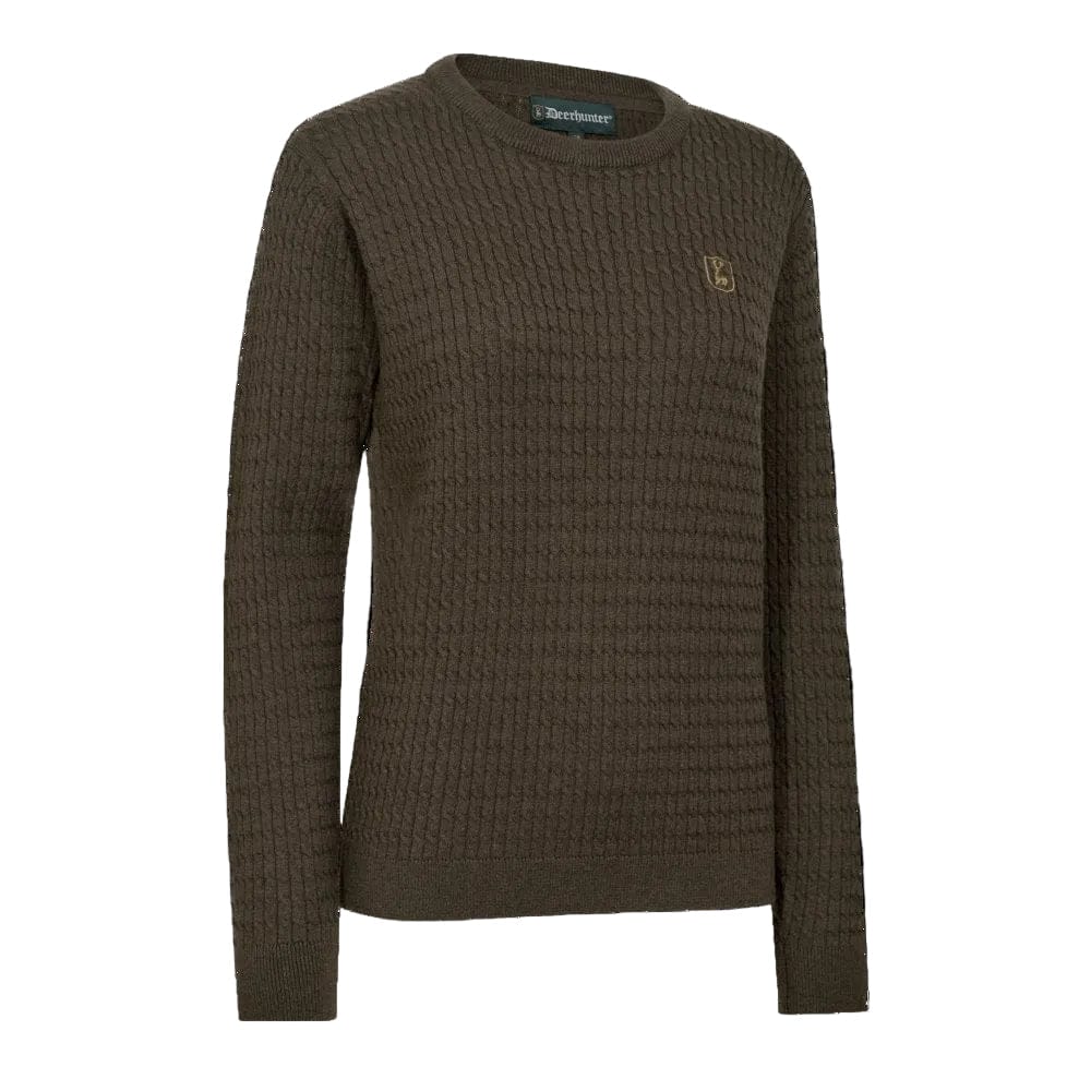 Deerhunter Damen Strickpullover mit Zopfmuster Lady Harrington - Heidejagd