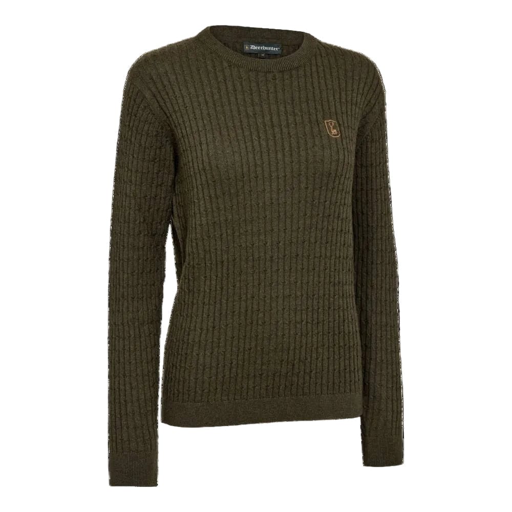 Deerhunter Damen Strickpullover mit Zopfmuster Lady Harrington - Heidejagd