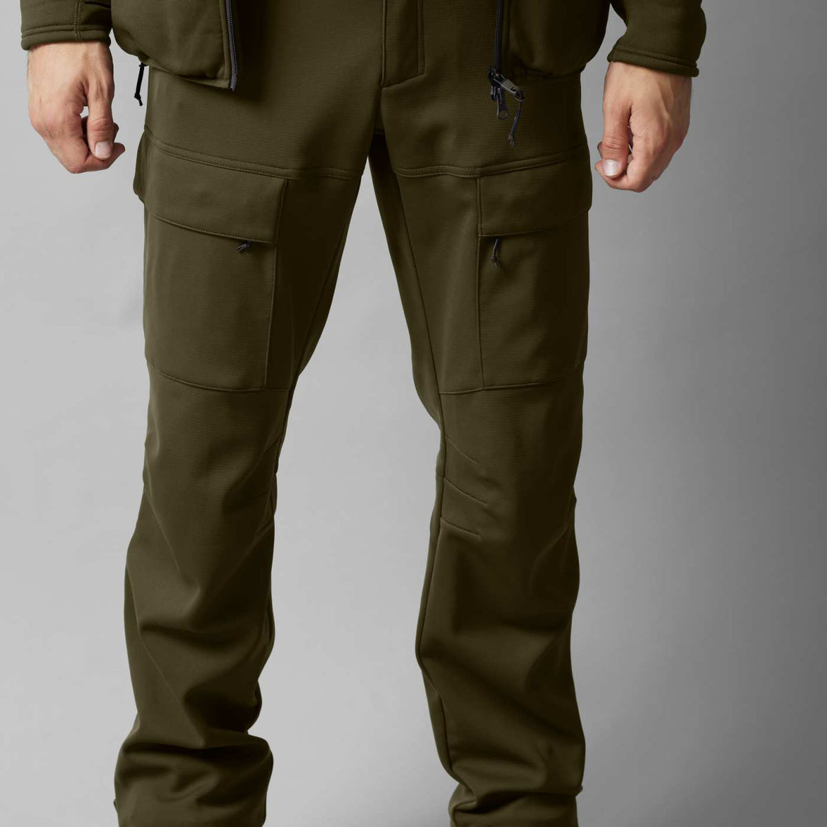 Härkila Herren Jagdhose Deer Stalker Light in Willow green/Shadow brown – getragen