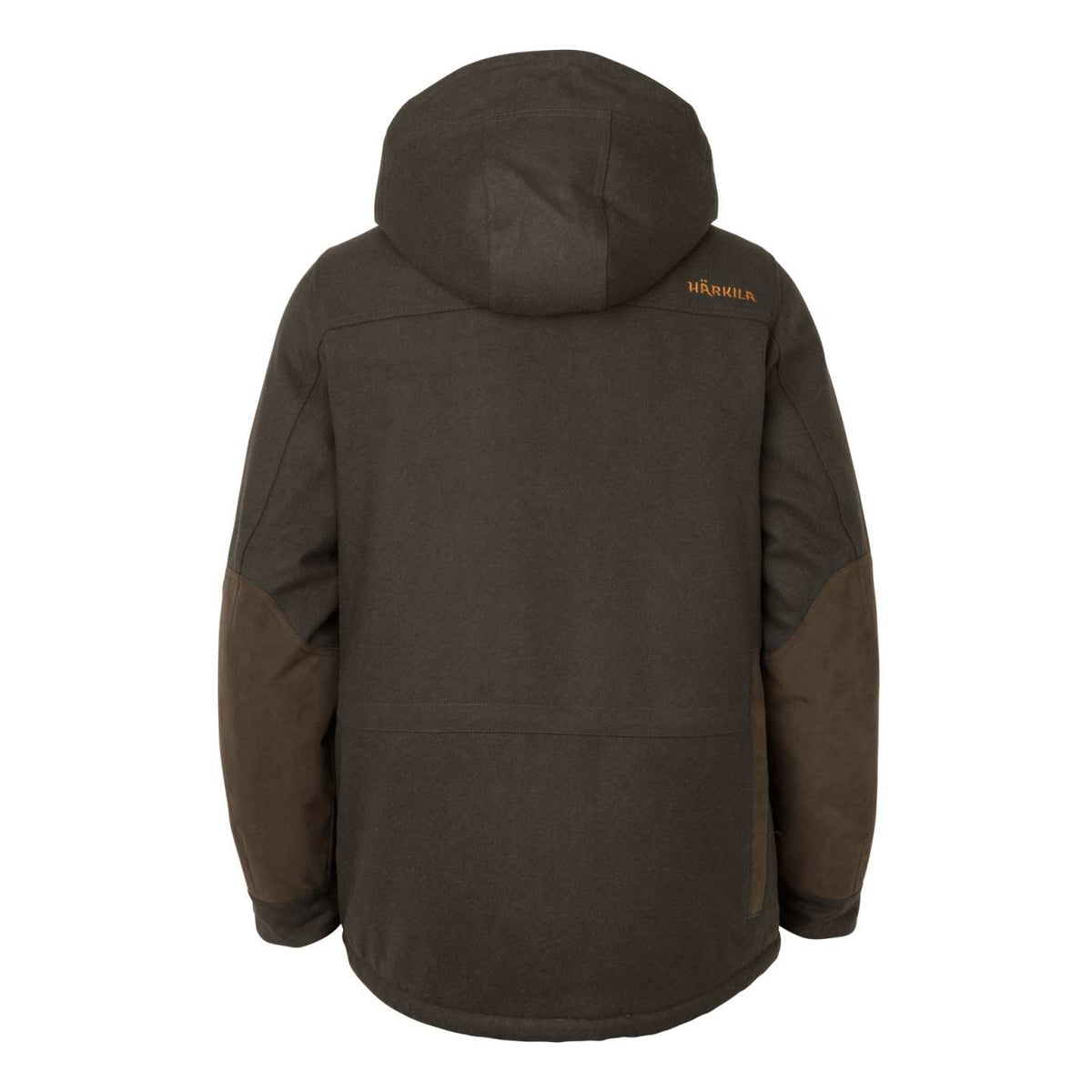 Härkila Herren Winter-Jagdjacke Kodiak CleverWool HSP Insulated in Dark hunting green/Shadow brown – Rückansicht