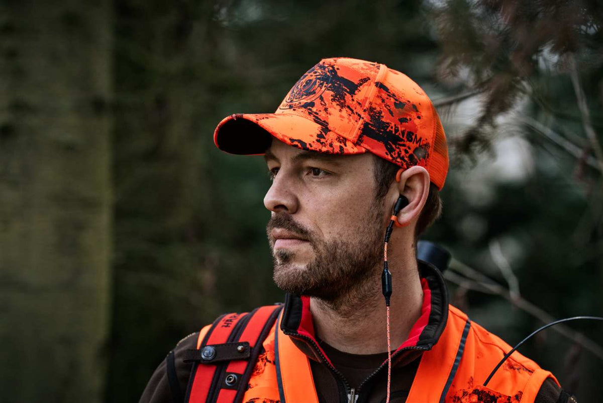 Härkila Kappe Wildboar Pro Blaze Camo in AXIS MSP®CE orange/Shadow brown – im Einsatz