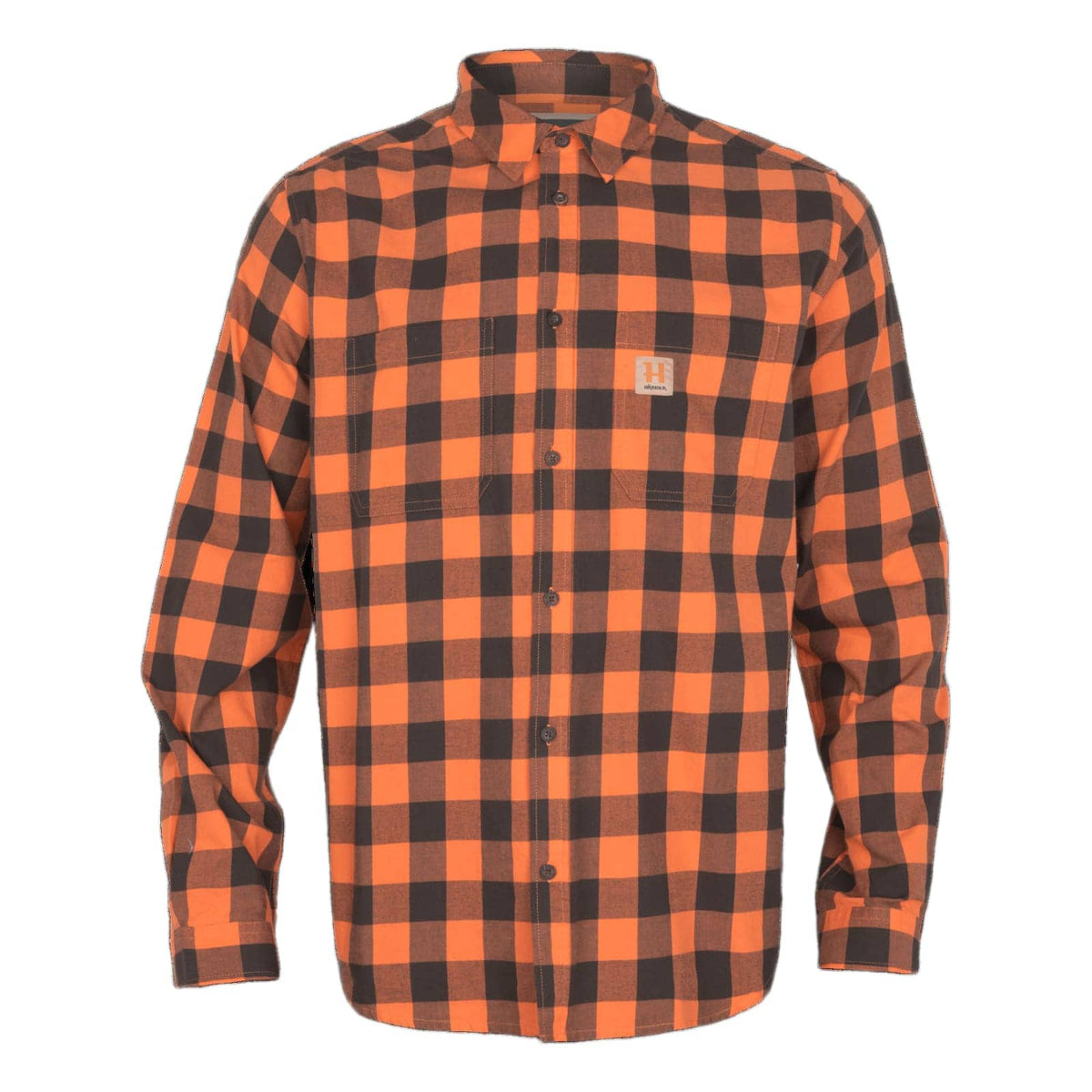 Härkila Langarmhemd Scandinavian in Mandarin Check