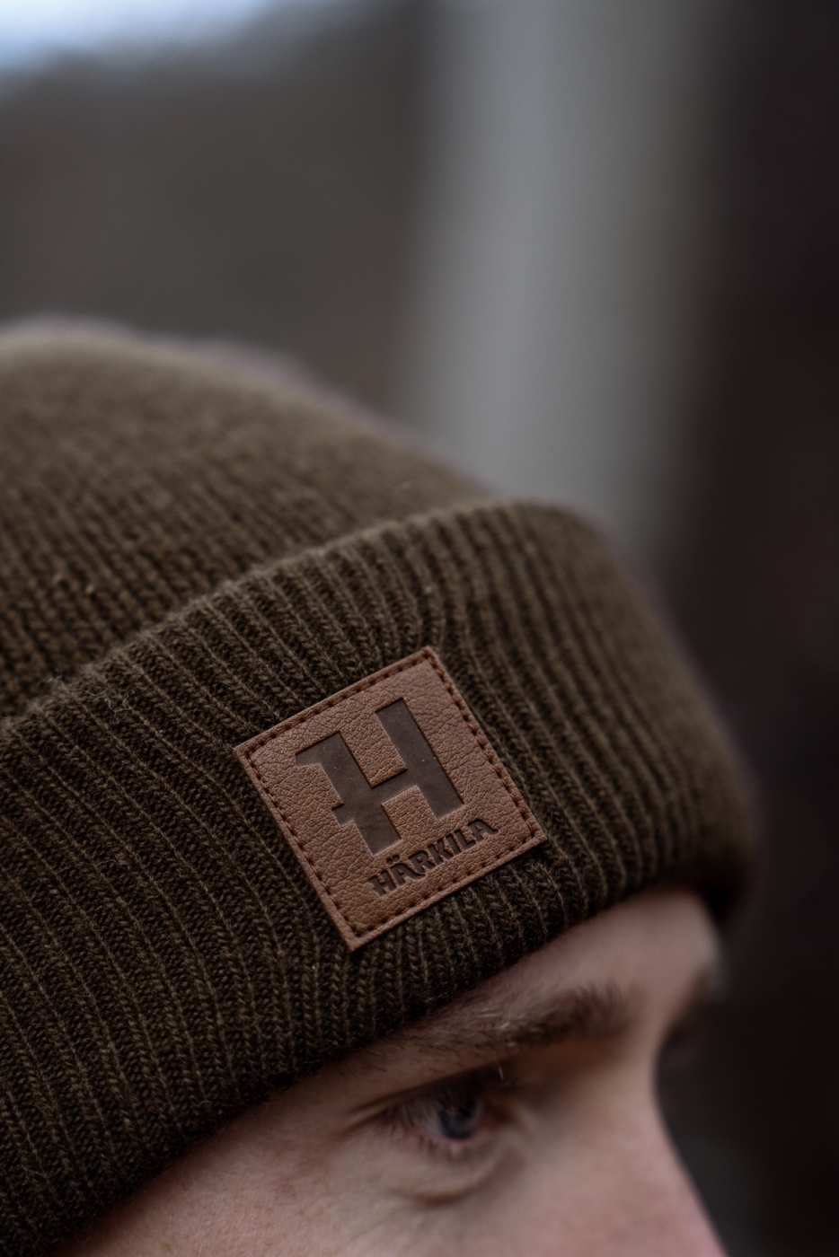 Härkila Strickmütze Annaboda WSP in Demitasse brown – getragen