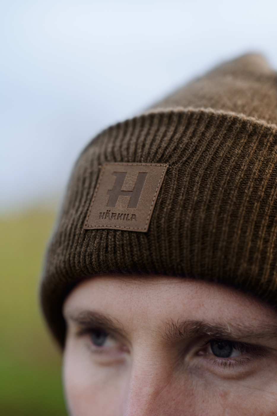 Härkila Strickmütze Annaboda WSP in Willow green – getragen