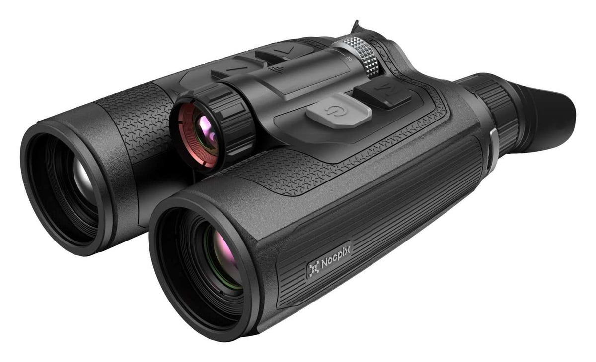 Nocpix Multispektral-Fernglas OMNI H35R in Schwarz – Frontansicht