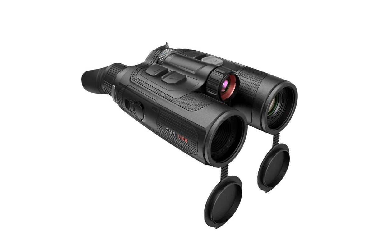 Nocpix Multispektral-Fernglas OMNI L19R in Schwarz – Perspektivansicht