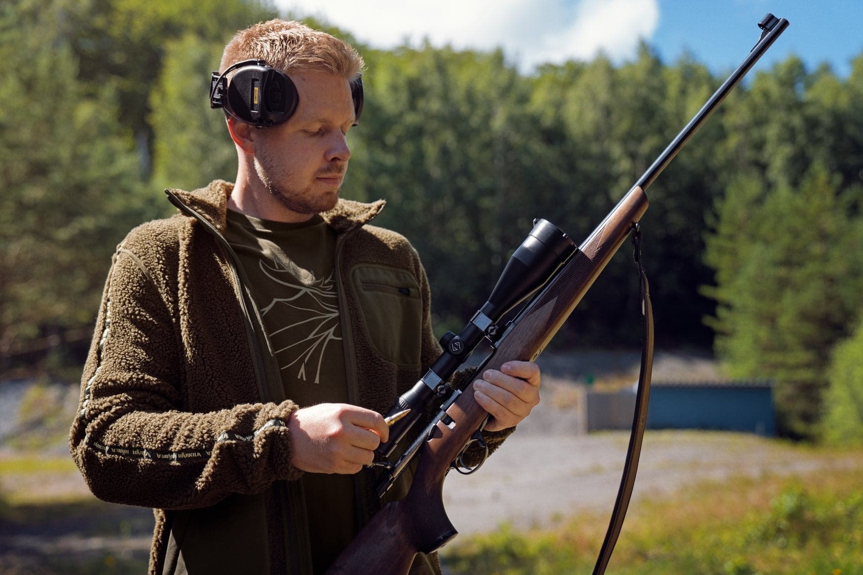 Härkila Herren Teddy Fleecejacke Rurik - Heidejagd
