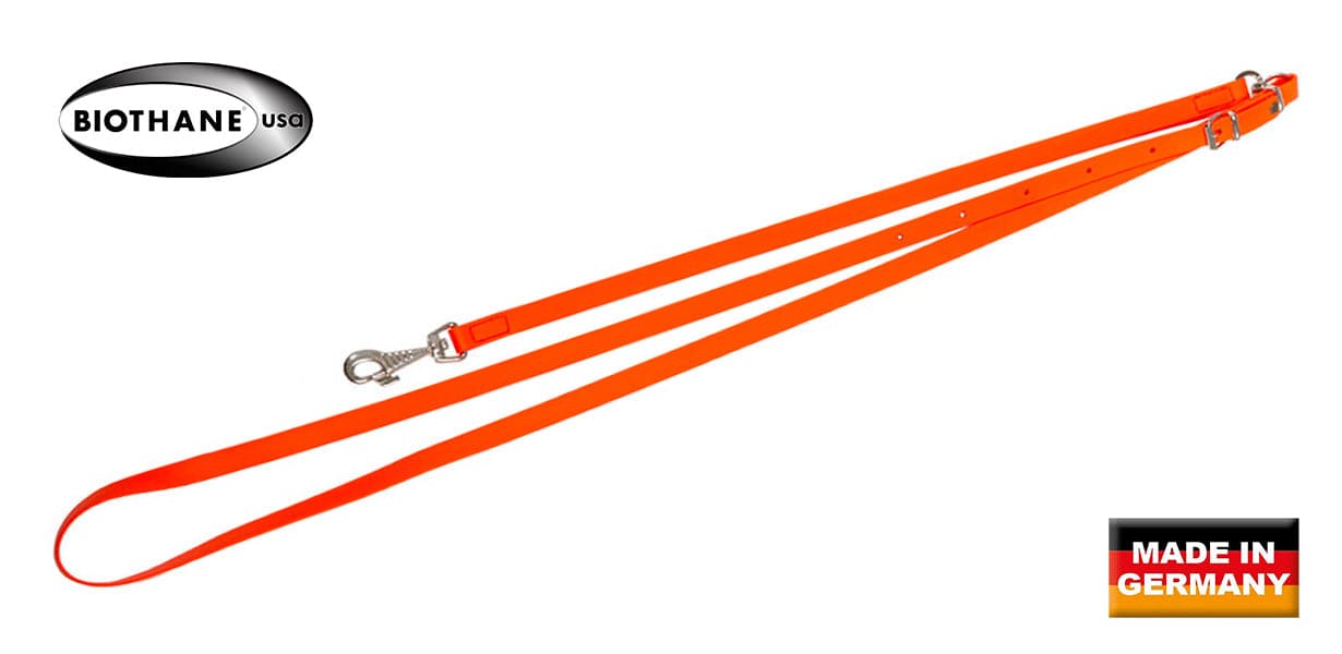 AKAH BioThane® Umhängeleine signalrot - Heidejagd