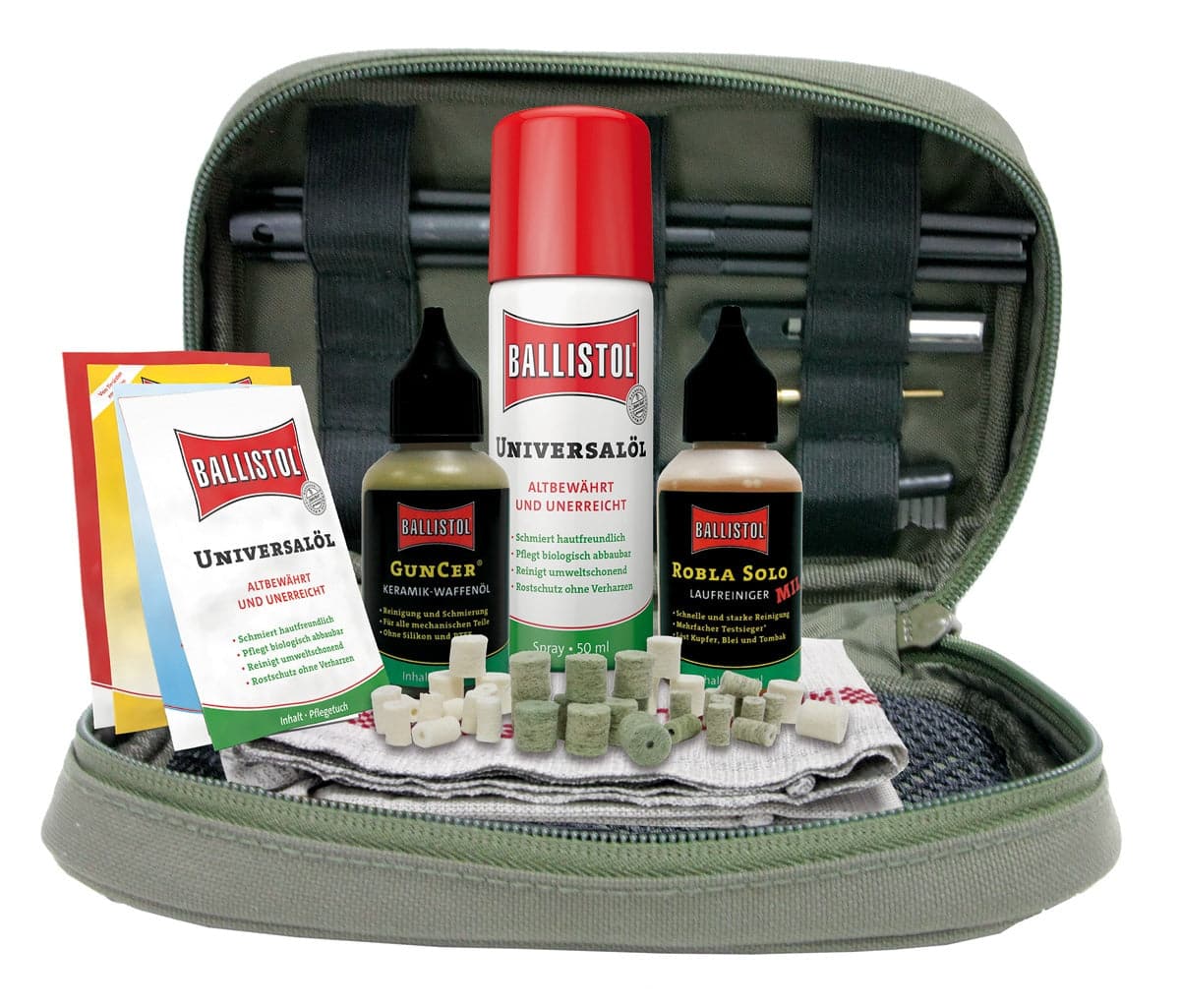 Ballistol Waffen-Reinigungstasche 44-tlg. - Heidejagd