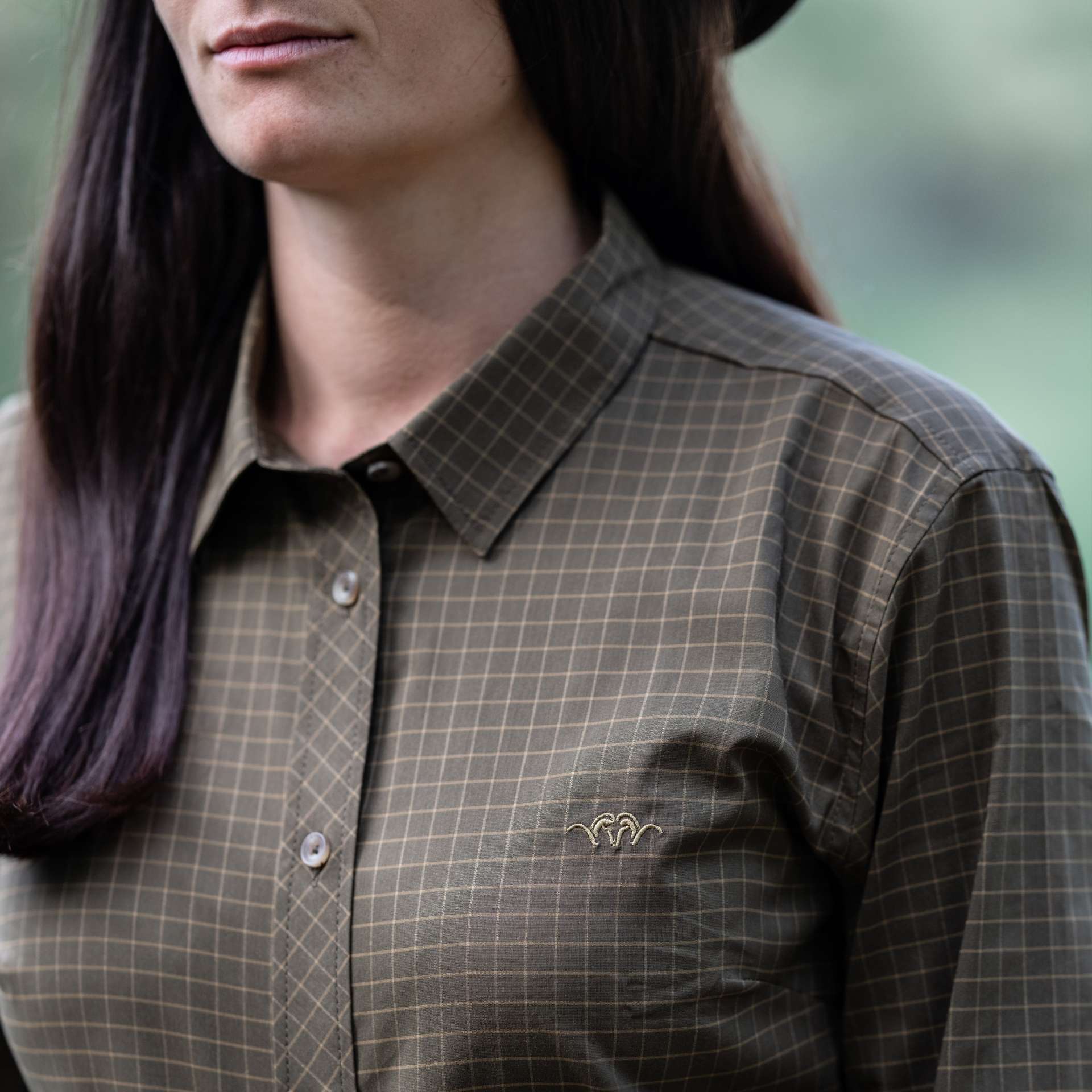 Blaser Damen Stretch Bluse Sergia - Heidejagd