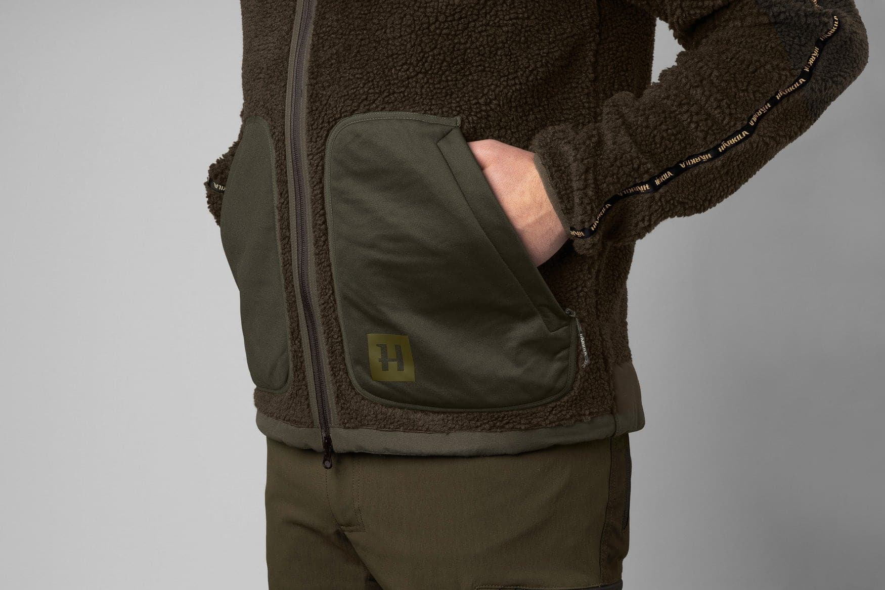 Härkila Herren Teddy Fleecejacke Rurik - Heidejagd