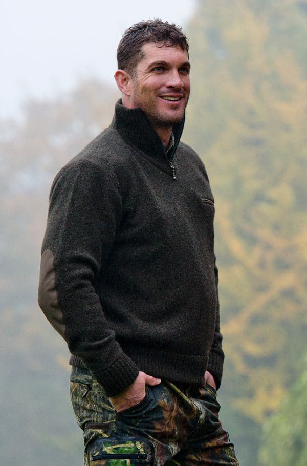 SHOOTERKING Herren Jagdpullover Troyer - Heidejagd