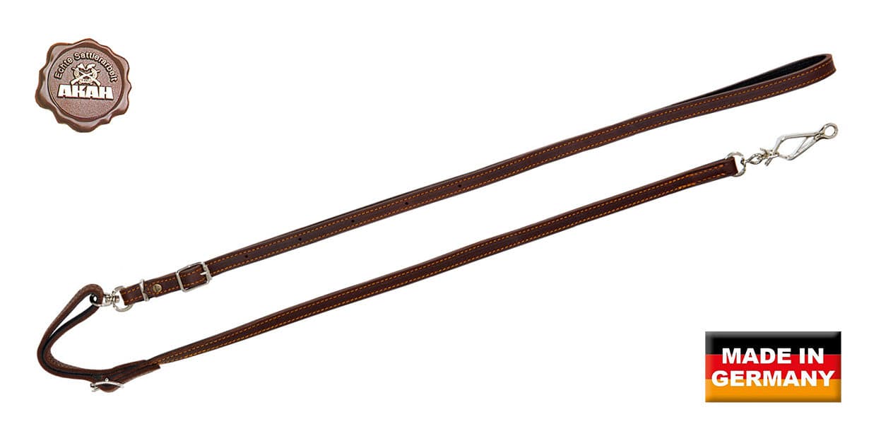AKAH Umhängeleine aus Ölleder - Heidejagd