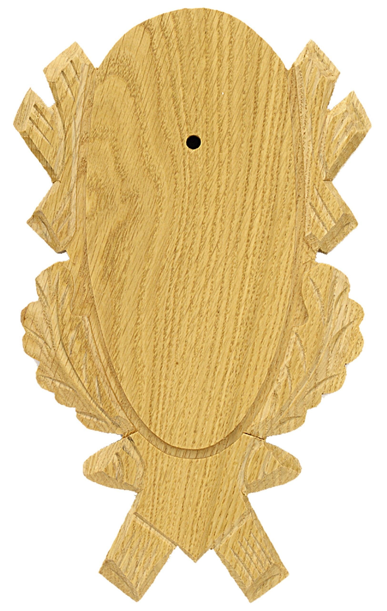 Gehörnbrettchen Eiche 4 geschnitzt hell - Heidejagd