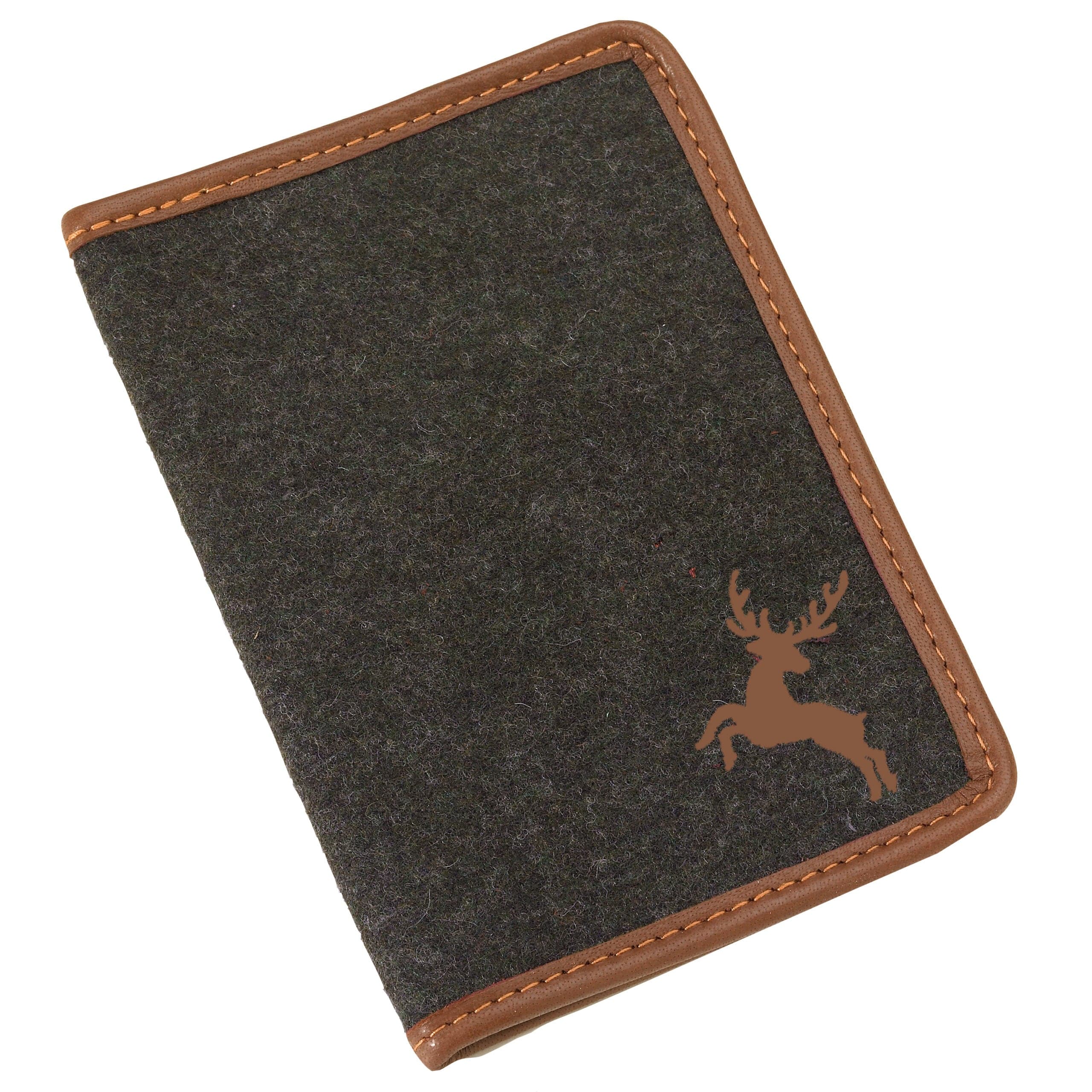 AKAH Jagdscheinetui Loden braun - Heidejagd
