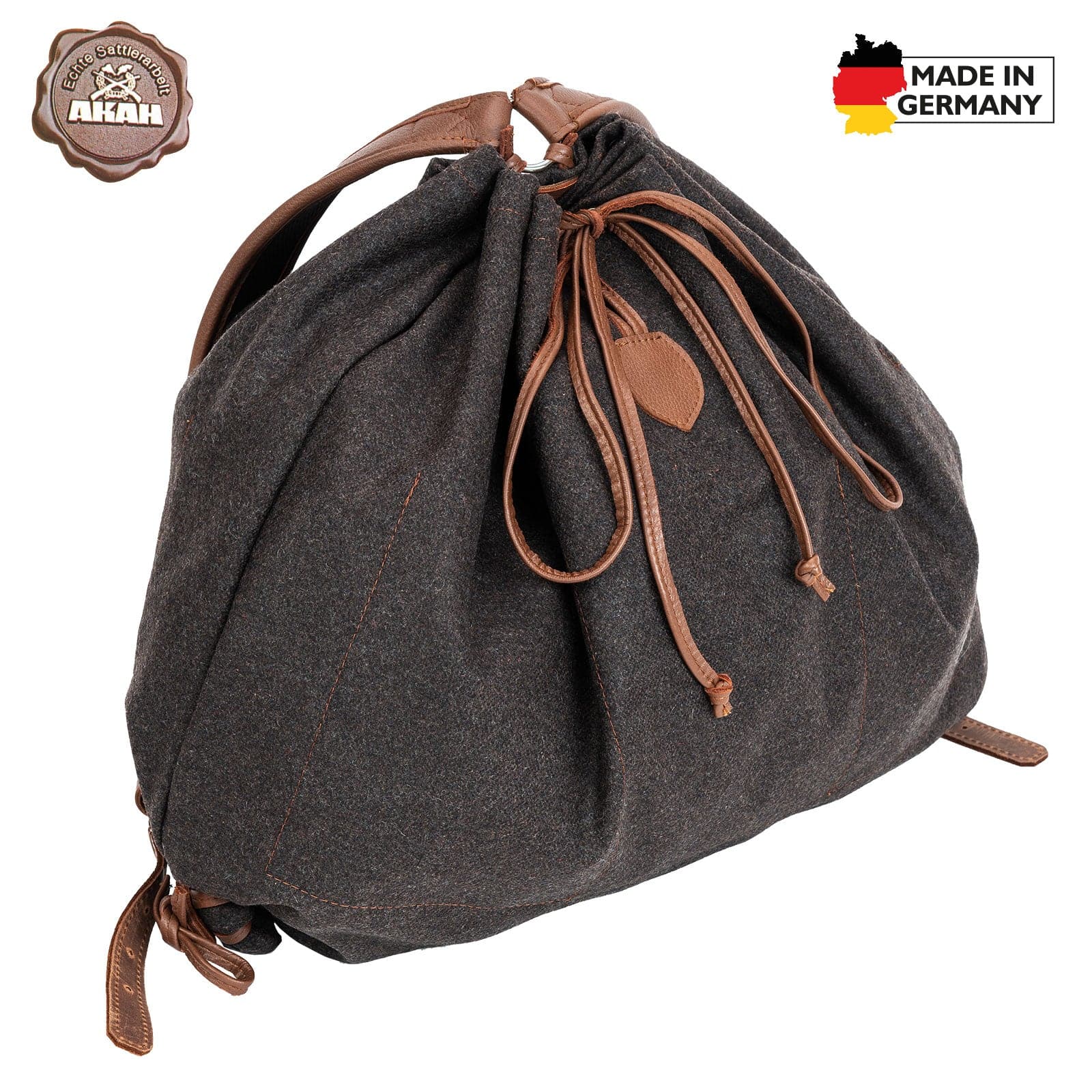 AKAH Gebirgsrucksack Loden/Elch-Leder - Heidejagd