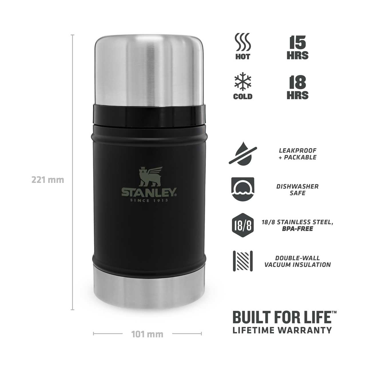 Stanley Classic Food Jar 0,7 L - Heidejagd