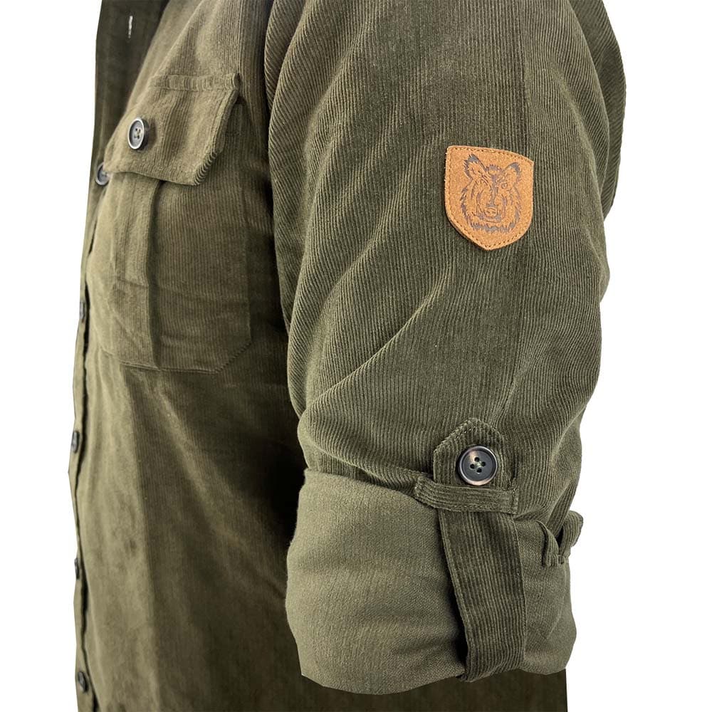 Rensing Herren Babycord Hemd Elm - Heidejagd