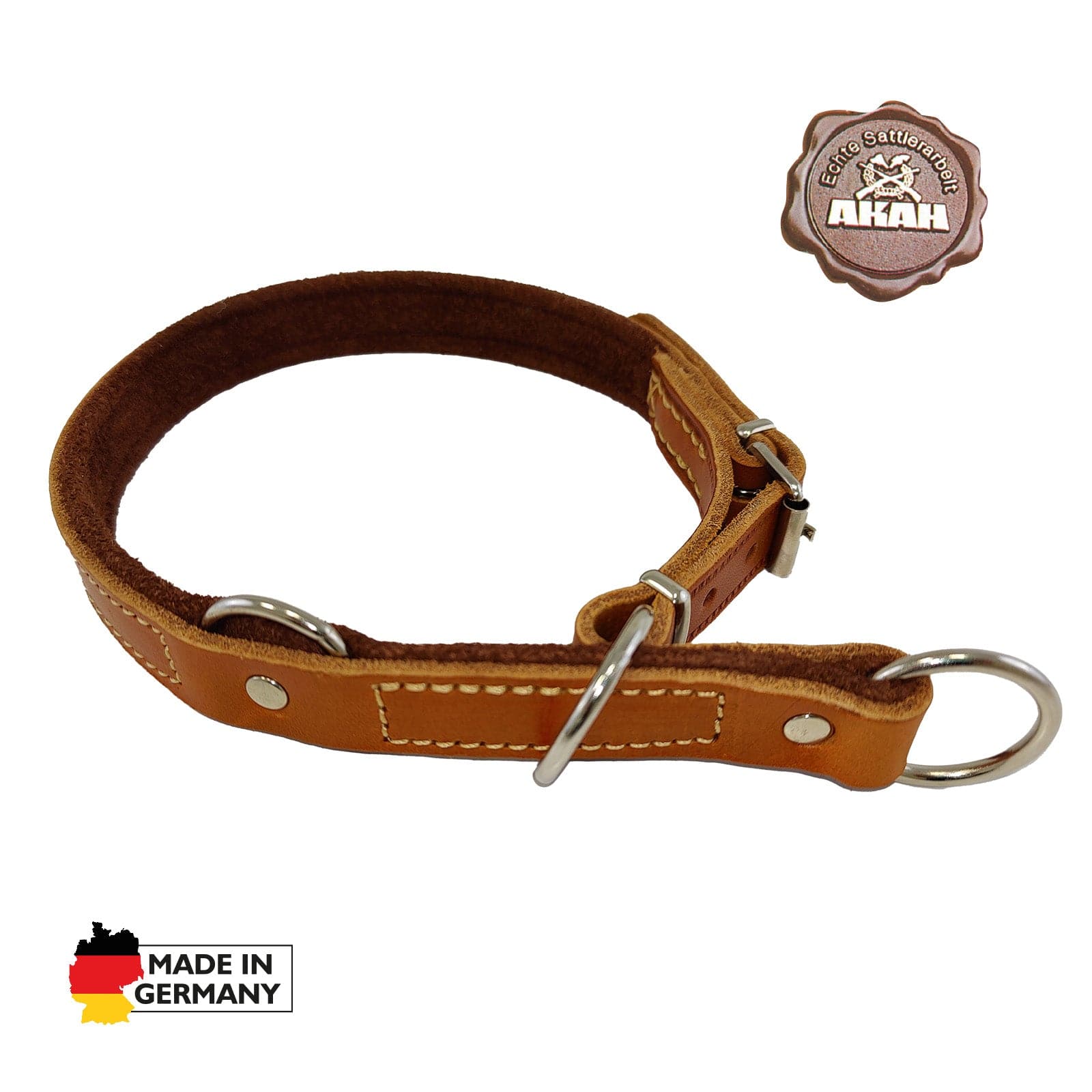 AKAH Würger mit Begrenzung mit Yakleder unterlegt - Heidejagd