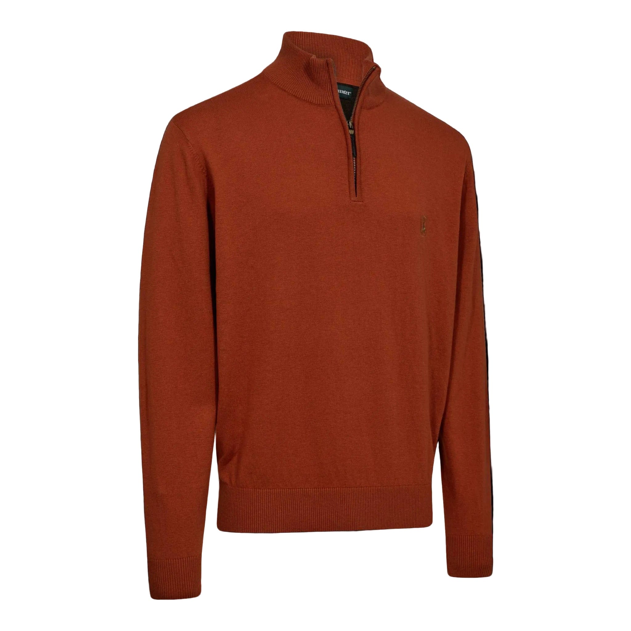 Deerhunter Herren Strickpullover 1/2-Zip Harrington - Heidejagd