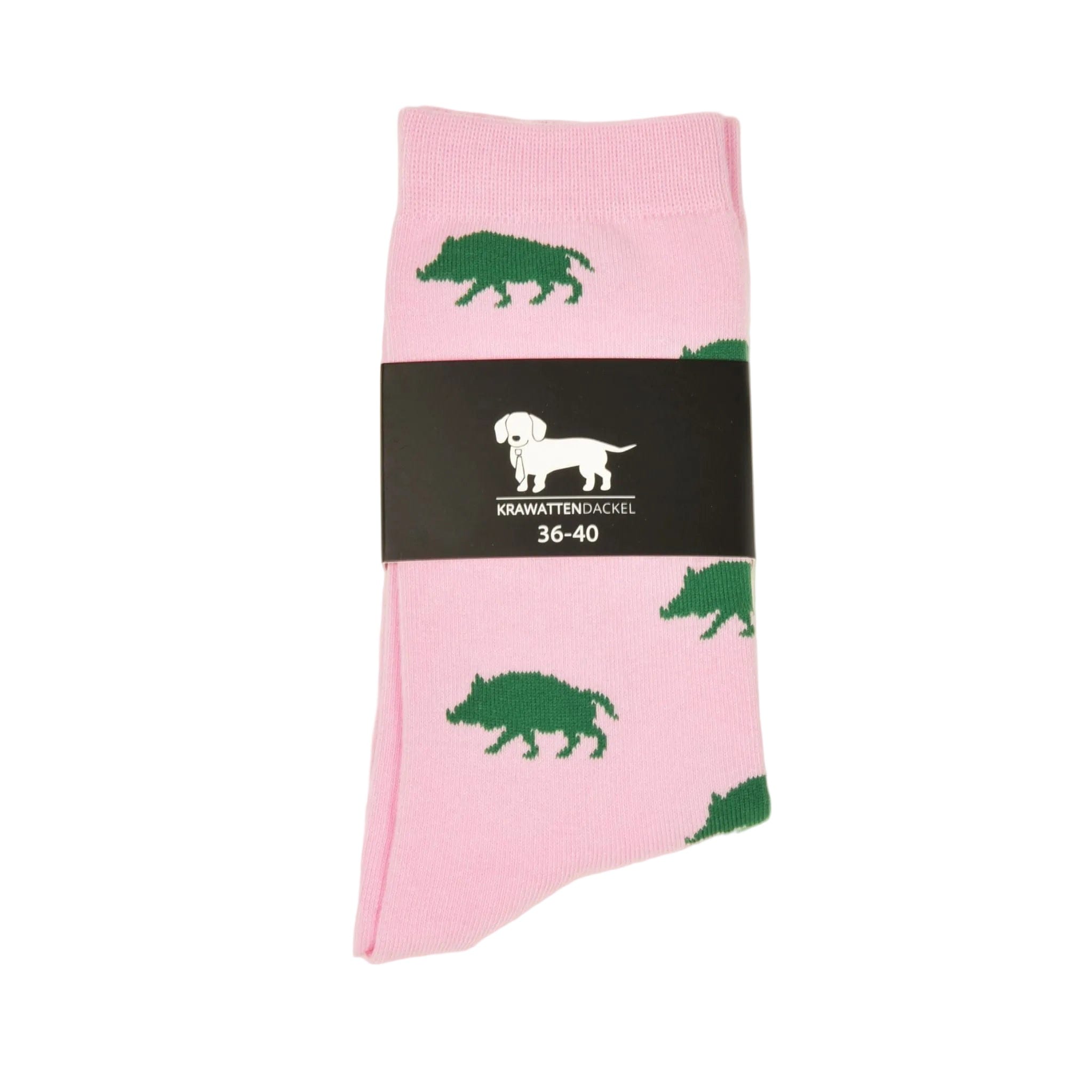Krawattendackel Socken mit Wildschwein - Heidejagd