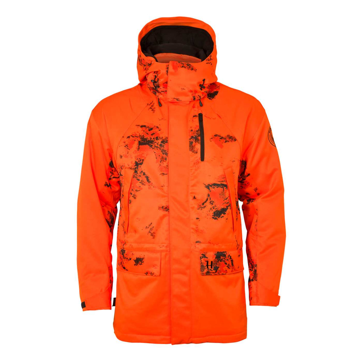 Härkila Herren Jagdjacke Wildboar Pro Blaze Camo HWS Insulated in AXIS MSP®CE orange