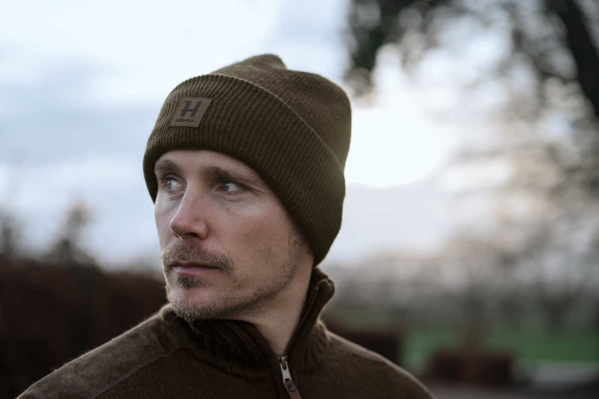 Härkila Strickmütze Annaboda WSP in Willow green – im Revier