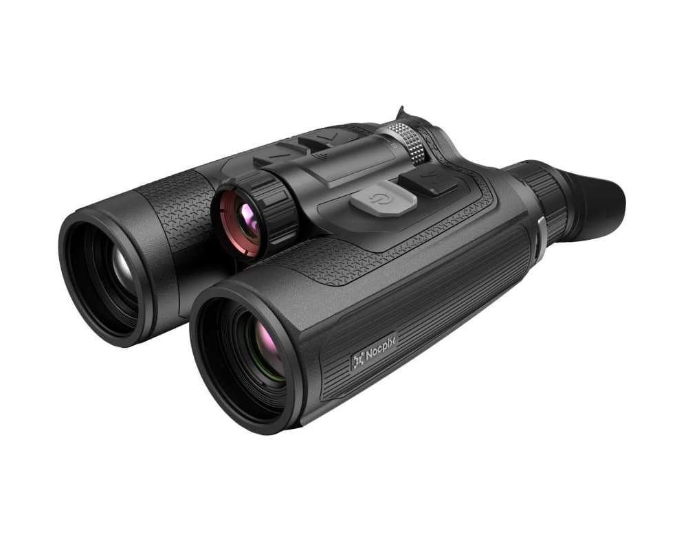 Nocpix Multispektral-Fernglas OMNI L19R in Schwarz – Schrägansicht