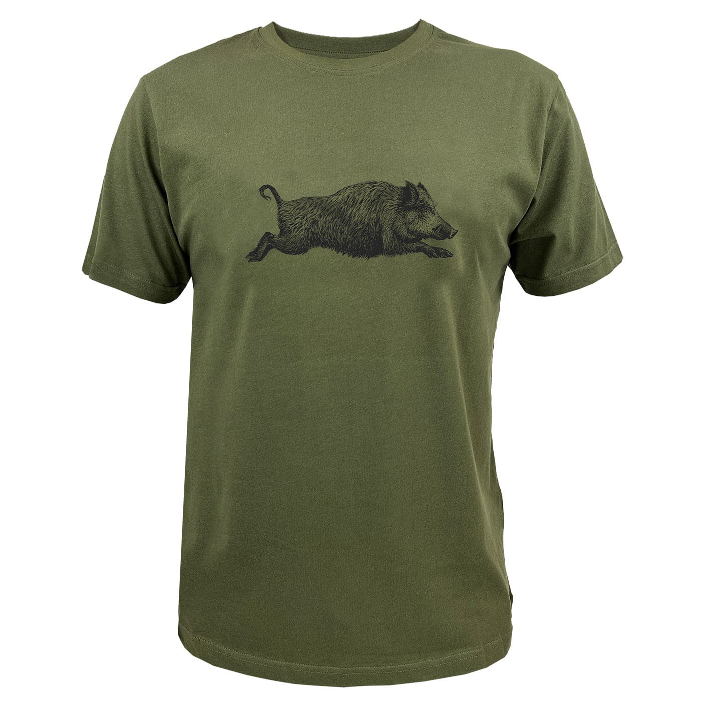 Rensing Herren T-Shirt mit Wildschweindruck - Heidejagd