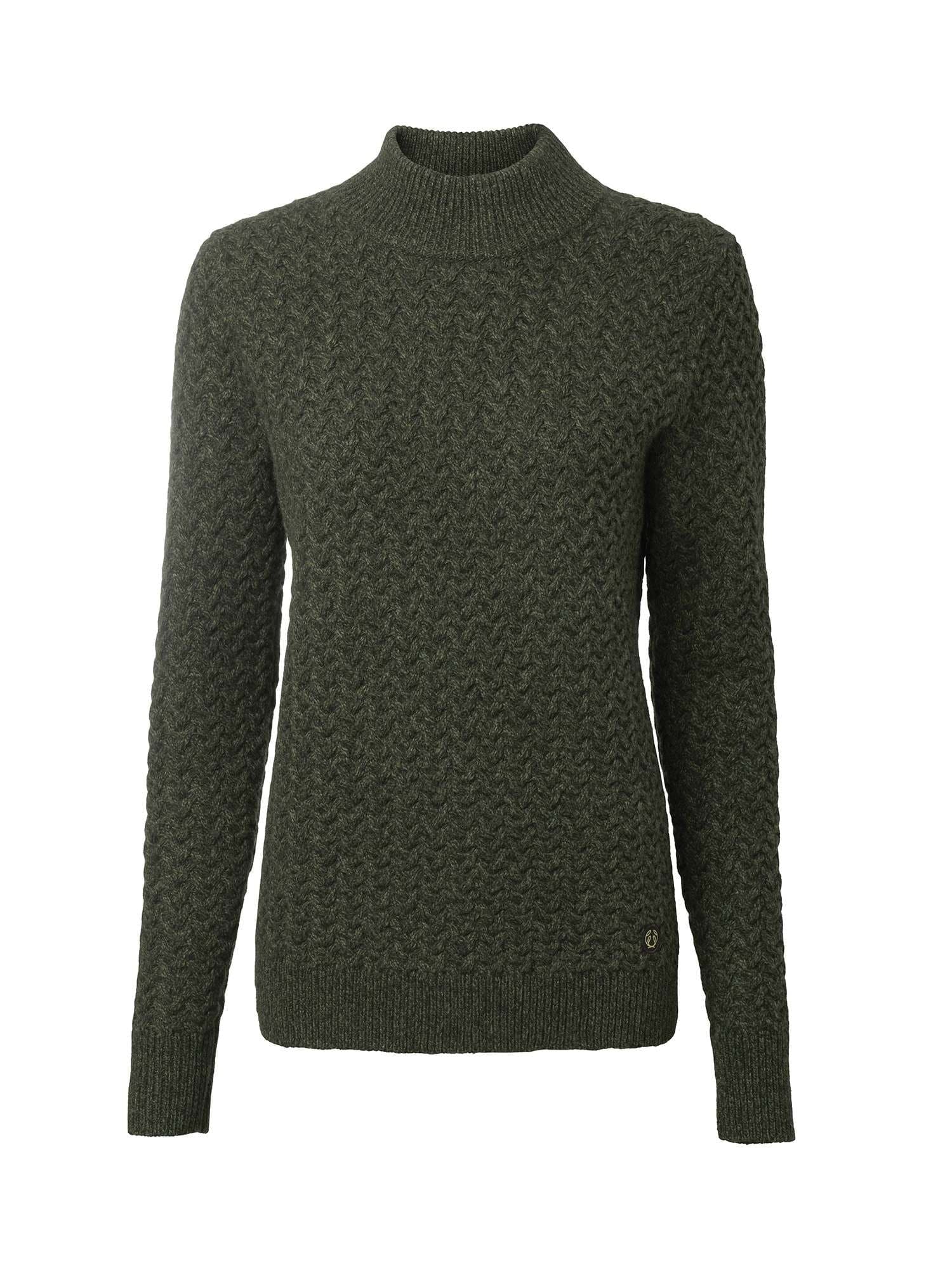 Chevalier Damen Minley Mockneck Wollpullover - Heidejagd