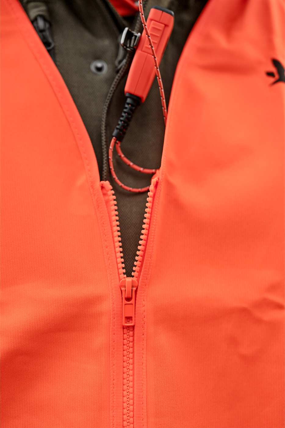 Seeland Signalweste in Orange blaze – Reißverschluss