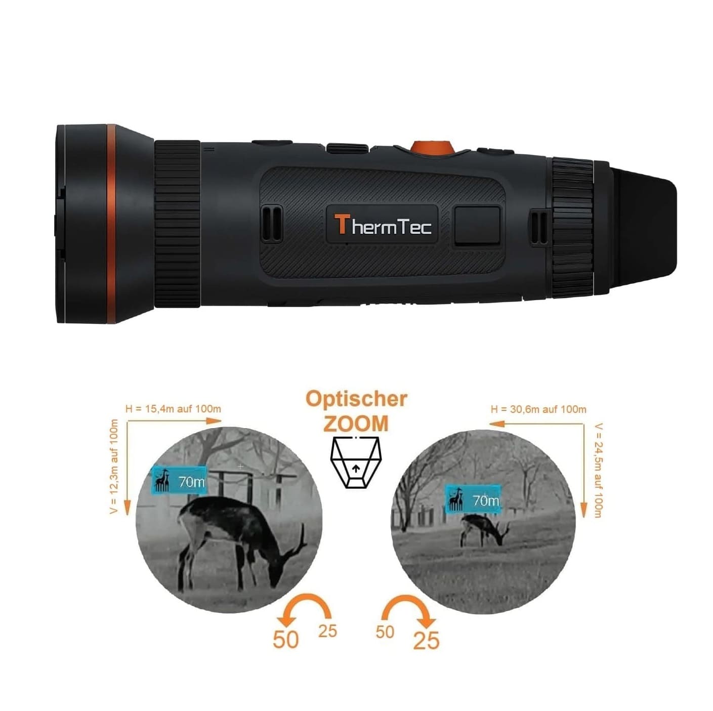 Thermtec Wärmebildkamera Wild 650DL Pro - Heidejagd